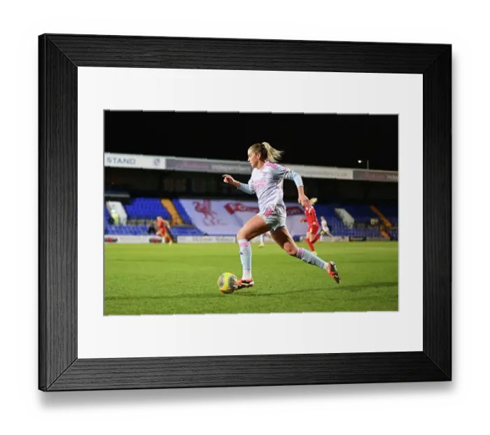 Framed Print : Alessia Russo Chases Glory: Liverpool FC vs. Arsenal FC, Barclays Women's Super League Framed Print : Alessia Russo Chases Glory: Liverpool FC vs. Arsenal FC, Barclays Women's Super League