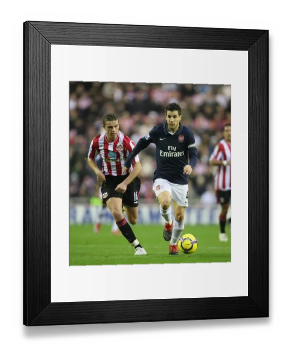 Framed Print : Fabregas Triumph: Arsenal's 1-0 Win Over Sunderland (2009) - Cesc vs. Henderson Framed Print : Fabregas Triumph: Arsenal's 1-0 Win Over Sunderland (2009) - Cesc vs. Henderson
