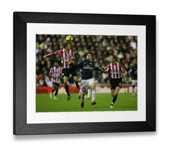 Framed Print : Cesc Fabregas (Arsenal) George McCartney and Jordan Henderson (Sunderland) Framed Print : Cesc Fabregas (Arsenal) George McCartney and Jordan Henderson (Sunderland)