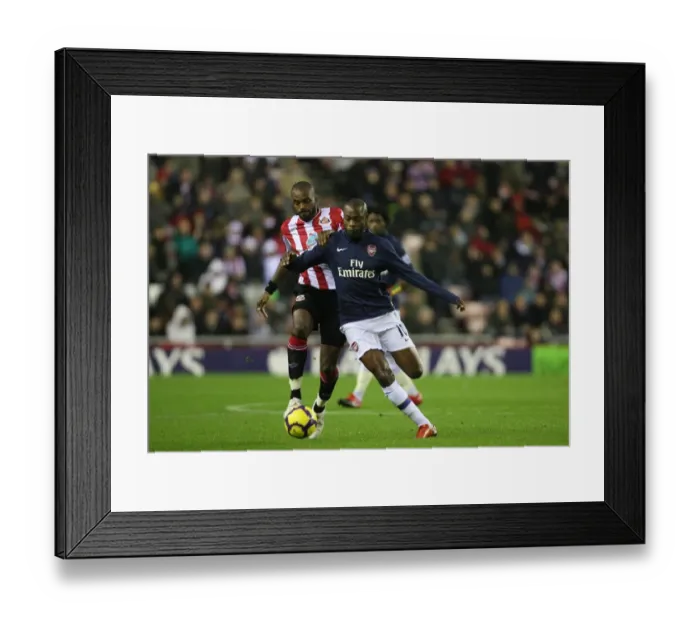 Framed Print : William Gallas (Arsenal) Darren Bent (Sunderland). Sunderland 1: 0 Arsenal