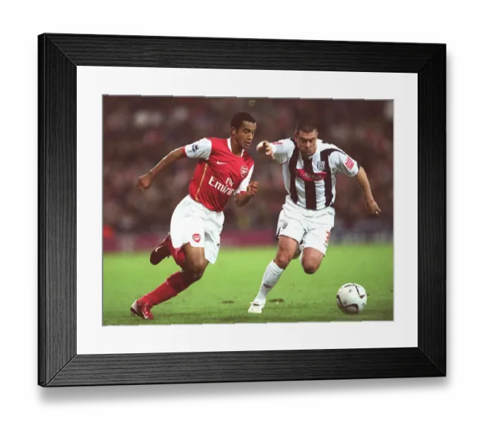 Framed Print : Theo Walcott's Brace Leads Arsenal to 2-0 Carling League Cup Victory over West Bromwich Albion
