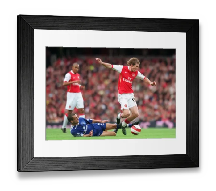 Framed Print : Alex Hleb (Arsenal) Leon Osman (Everton) Framed Print : Alex Hleb (Arsenal) Leon Osman (Everton)