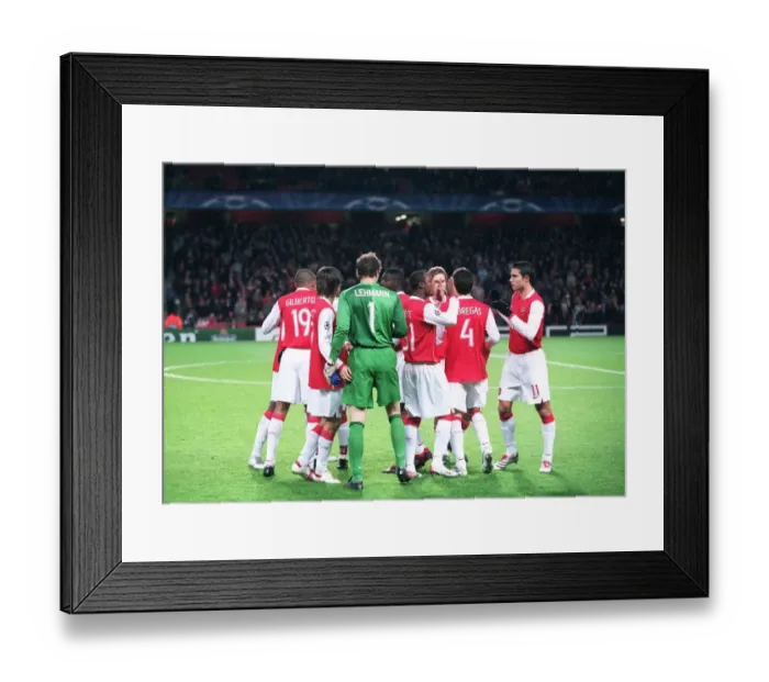 Framed Print : Arsenal players before the match Framed Print : Arsenal players before the match