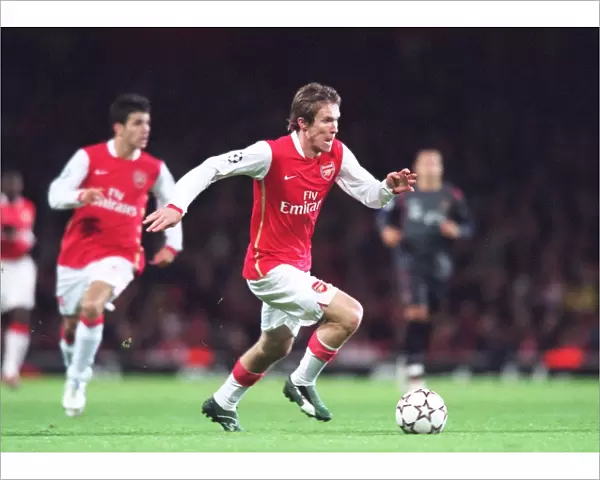Alex Hleb in Action for Arsenal Against CSKA Moscow, UEFA Champions League, Group G, Emirates Stadium, London, 1st November 2006