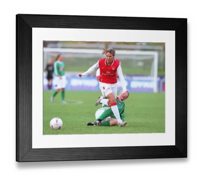 Framed Print : Arsenal Ladies Crush Breidablik in UEFA Cup Quarterfinal: Julie Fleeting Shines Framed Print : Arsenal Ladies Crush Breidablik in UEFA Cup Quarterfinal: Julie Fleeting Shines
