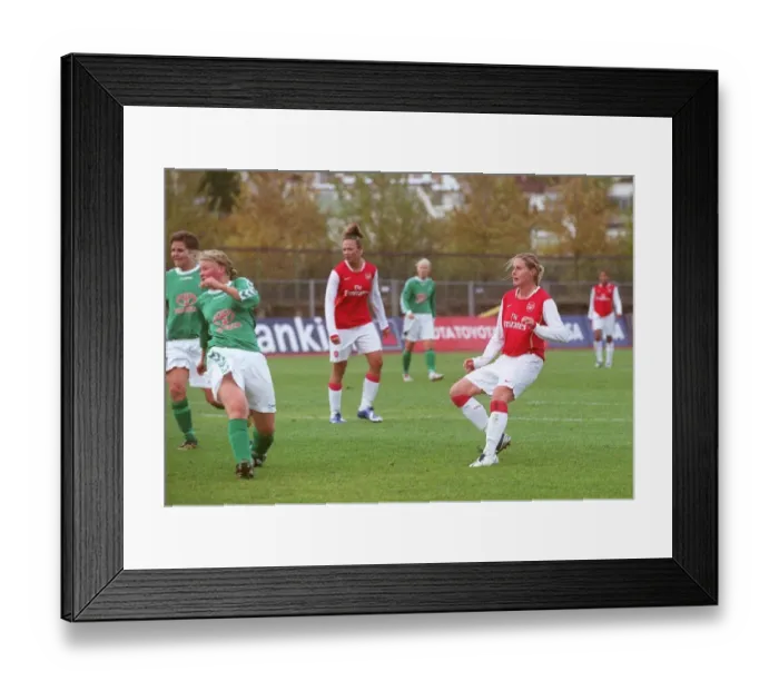 Framed Print : Kelly Smith scores Arsenals 1st goal Framed Print : Kelly Smith scores Arsenals 1st goal