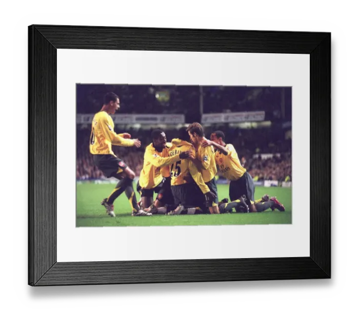 Framed Print : Adebayor's Celebration: Arsenal's Winning Moment against Everton in Carling Cup Framed Print : Adebayor's Celebration: Arsenal's Winning Moment against Everton in Carling Cup