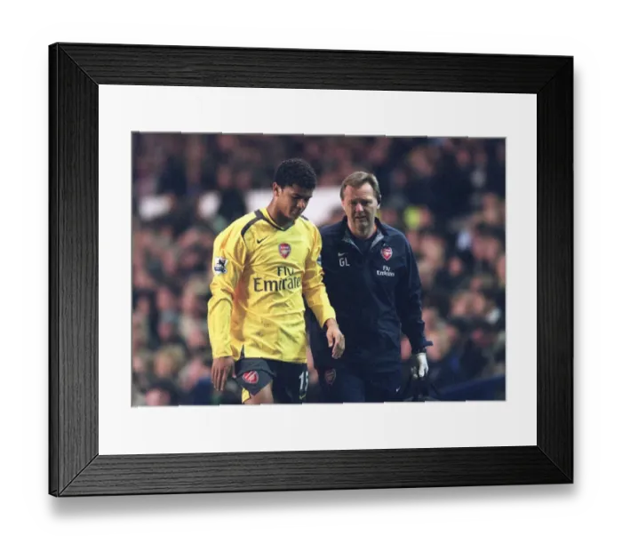 Framed Print : Denilson (Arsenal) and Gary Lewin (Arsenal Physio) Framed Print : Denilson (Arsenal) and Gary Lewin (Arsenal Physio)