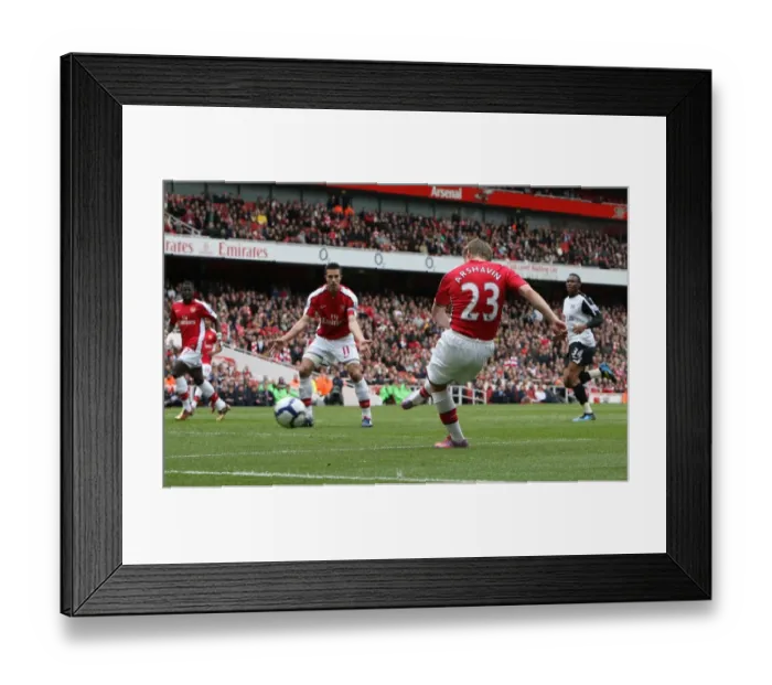 Framed Print : Andrey Arshavin scores Arsenals 1st goal. Arsenal 4: 0 Fulham. Barclays Premier League Framed Print : Andrey Arshavin scores Arsenals 1st goal. Arsenal 4: 0 Fulham. Barclays Premier League