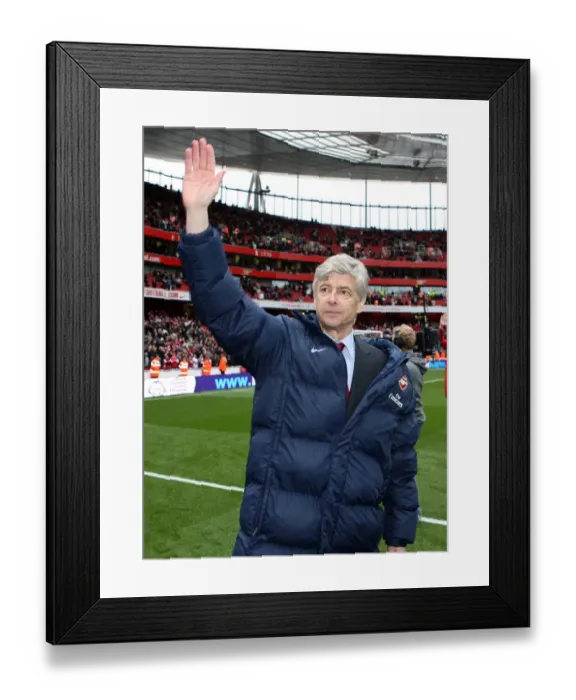 Framed Print : Arsene Wenger's Triumph: Arsenal's 4-0 Victory Over Fulham in the Barclays Premier League (2010) Framed Print : Arsene Wenger's Triumph: Arsenal's 4-0 Victory Over Fulham in the Barclays Premier League (2010)