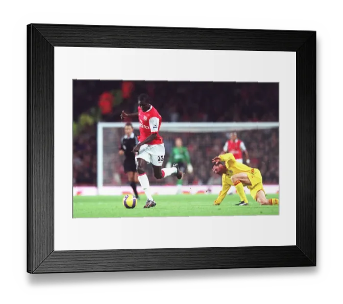 Framed Print : Adebayor's Double: Arsenal's 3-0 Victory Over Liverpool (12 / 11 / 06)