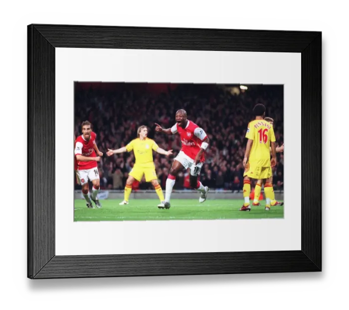 Framed Print : William Gallas's Triumphant Goal: Arsenal Crushes Liverpool 3-0 Framed Print : William Gallas's Triumphant Goal: Arsenal Crushes Liverpool 3-0