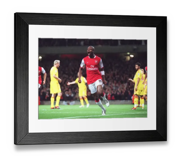 Framed Print : Gallas Triumph: Arsenal's 3-0 Victory Over Liverpool (2006-07) - The Decisive Goal Framed Print : Gallas Triumph: Arsenal's 3-0 Victory Over Liverpool (2006-07) - The Decisive Goal