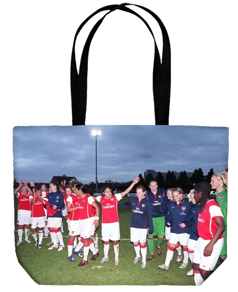 Arsenal Ladies celebrate getting to the final