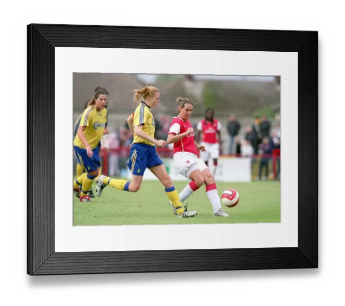 Framed Print : Arsenal Ladies Triumph in UEFA Cup Semifinal: Julie Fleeting vs. Gitte Andersen Showdown Framed Print : Arsenal Ladies Triumph in UEFA Cup Semifinal: Julie Fleeting vs. Gitte Andersen Showdown
