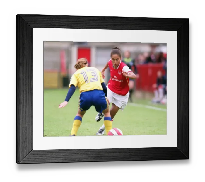 Framed Print : Rachel Yankey (Arsenal) Bettina Falk (Brondby) Framed Print : Rachel Yankey (Arsenal) Bettina Falk (Brondby)