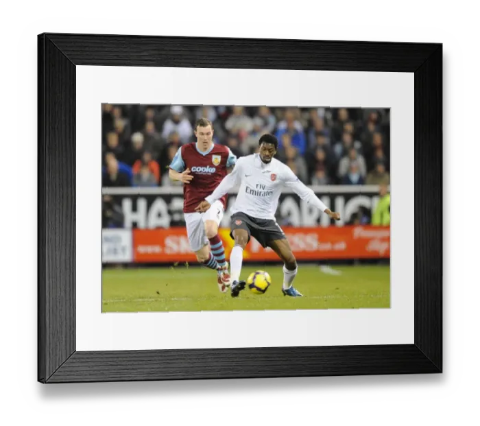 Framed Print : Abou Diaby (Arsenal) Kevin McDonald (Burnley). Burnley 1: 1 Arsenal, Barclays Premier League Framed Print : Abou Diaby (Arsenal) Kevin McDonald (Burnley). Burnley 1: 1 Arsenal, Barclays Premier League