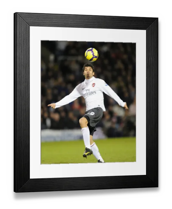 Framed Print : Eduardo's Battle at Turf Moor: Arsenal vs Burnley, Barclays Premier League, 2009
