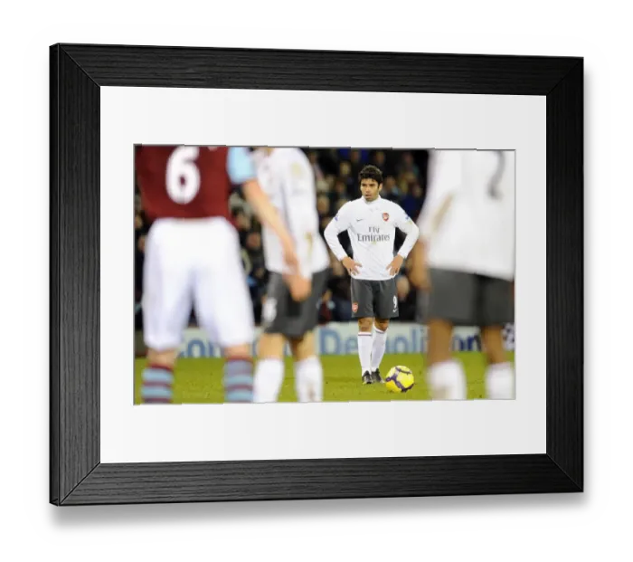 Framed Print : Eduardo (Arsenal). Burnley 1: 1 Arsenal, Barclays Premier League, Turf Moor