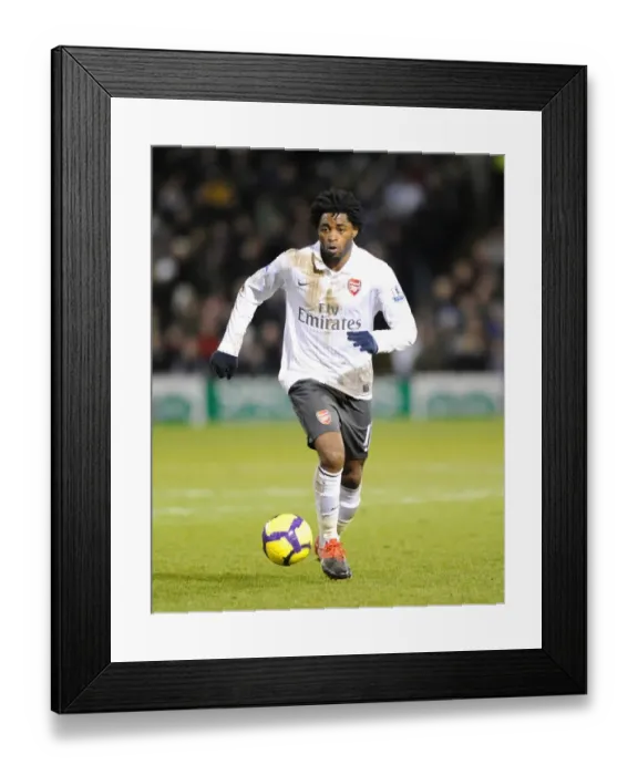 Framed Print : Alex Song (Arsenal). Burnley 1: 1 Arsenal, Barclays Premier League, Turf Moor