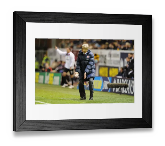 Framed Print : Arsene Wenger at Burnley: A 1-1 Barclays Premier League Draw, December 2009 Framed Print : Arsene Wenger at Burnley: A 1-1 Barclays Premier League Draw, December 2009