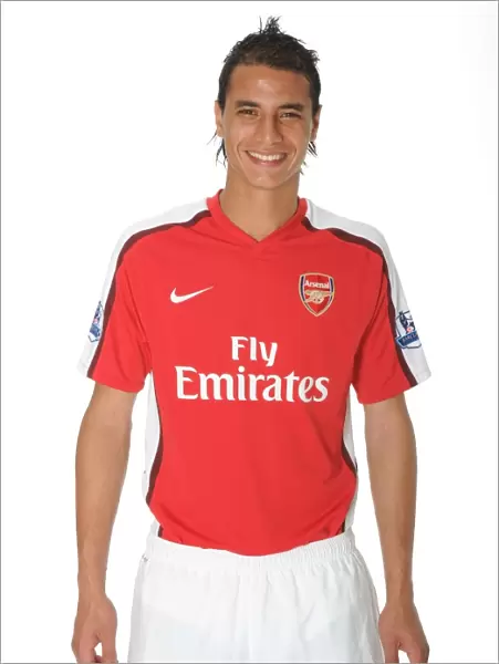 New Signing Marouane Chamakh Training with Arsenal FC at London Colney