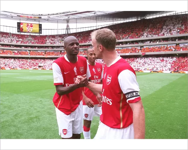 Patrick Vieira and Dennis Bergkamp (Arsenal)