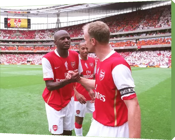 Patrick Vieira and Dennis Bergkamp (Arsenal)