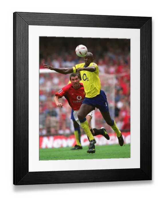 Framed Print : Clash of Titans: Vieira vs. Keane at The Community Shield, 2003 Framed Print : Clash of Titans: Vieira vs. Keane at The Community Shield, 2003