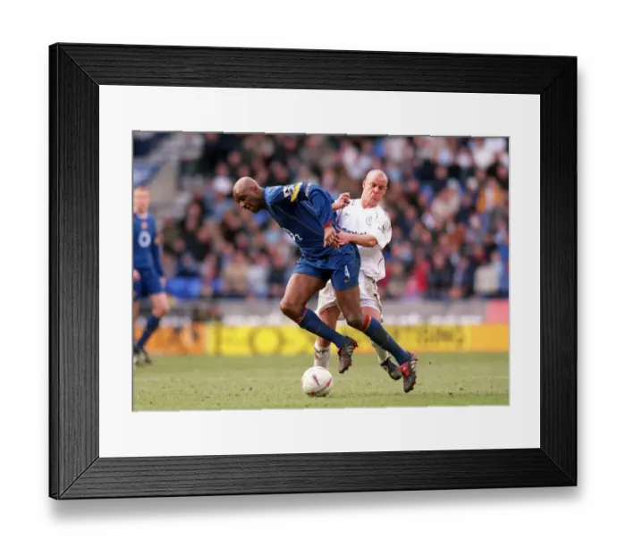 Framed Print : Patrick Vieira (Arsenal) Stelios (Bolton)
