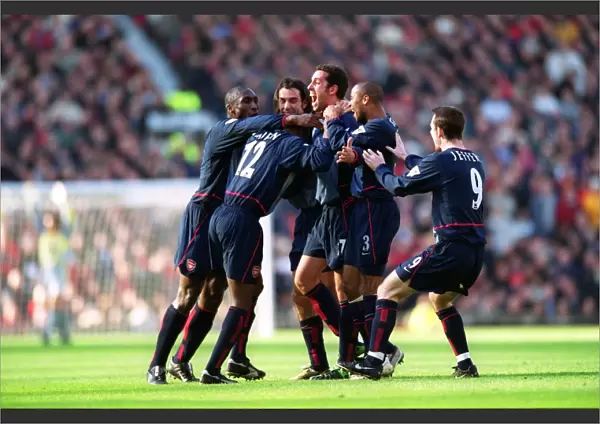 Edu's Historic Goal: Arsenal's Unforgettable 2-0 Victory Over Manchester United in the FA Cup, 2003 (with Sol Campbell, Lauren, Robert Pires, Francis Jeffers, and Ashley Cole)