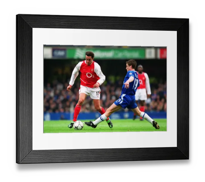 Framed Print : Edu and Scott Parker Clash: Chelsea vs Arsenal, FA Premiership, Stamford Bridge, 21 / 2 / 04 Framed Print : Edu and Scott Parker Clash: Chelsea vs Arsenal, FA Premiership, Stamford Bridge, 21 / 2 / 04