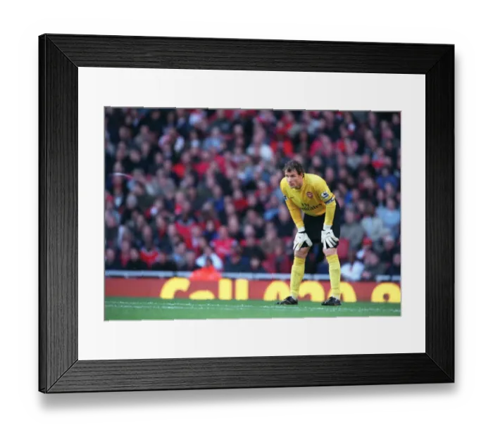 Framed Print : Jens Lehmann in Action: Arsenal vs Newcastle United, 1:1 FA Premiership Stalemate at Emirates Stadium, 18 / 11 / 06