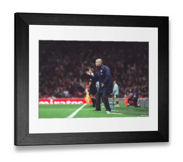 Framed Print : Arsene Wenger at the Helm: Arsenal vs. Newcastle United, FA Premiership, Emirates Stadium, 18 / 11 / 06