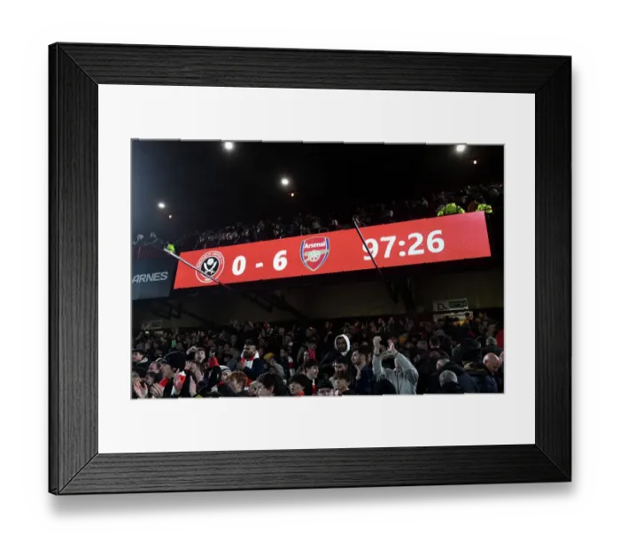 Framed Print : Sheffield United v Arsenal FC - Premier League