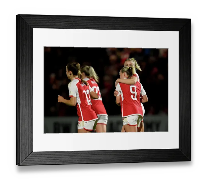 Framed Print : Arsenal v Aston Villa - FA Women's Continental Tyres League Cup Semi Final