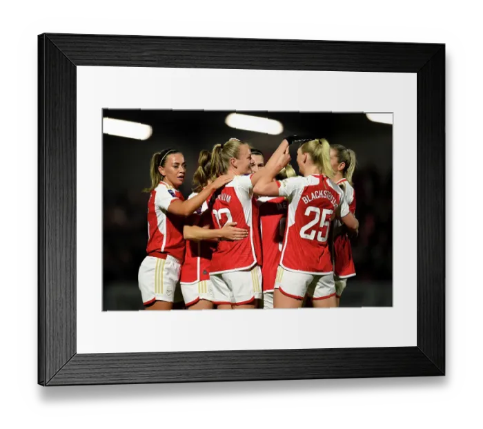 Framed Print : Arsenal v Aston Villa - FA Women's Continental Tyres League Cup Semi Final