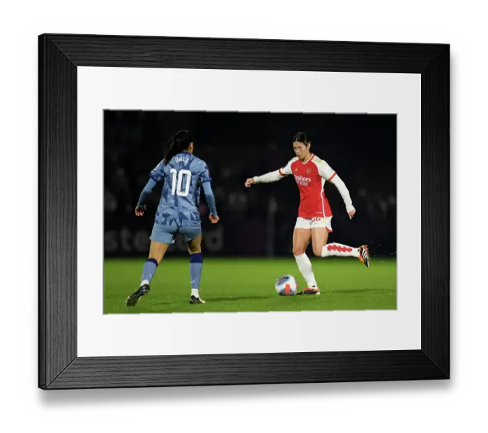 Framed Print : Arsenal v Aston Villa - FA Women's Continental Tyres League Cup Semi Final