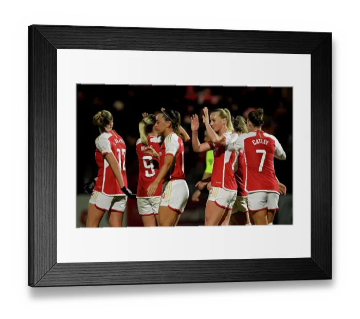 Framed Print : Arsenal v Aston Villa - FA Women's Continental Tyres League Cup Semi Final