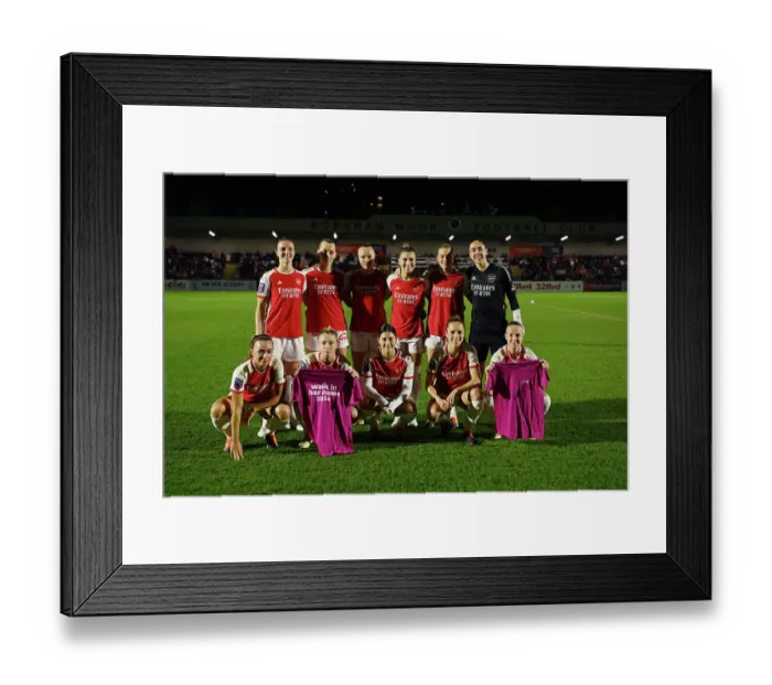 Framed Print : Arsenal v Aston Villa - FA Women's Continental Tyres League Cup Semi Final