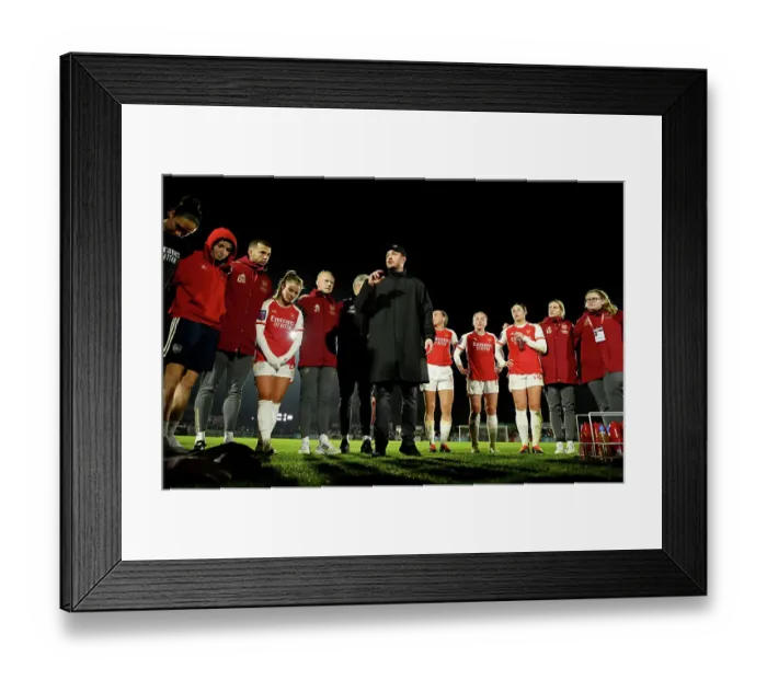Framed Print : Arsenal v Aston Villa - FA Women's Continental Tyres League Cup Semi Final