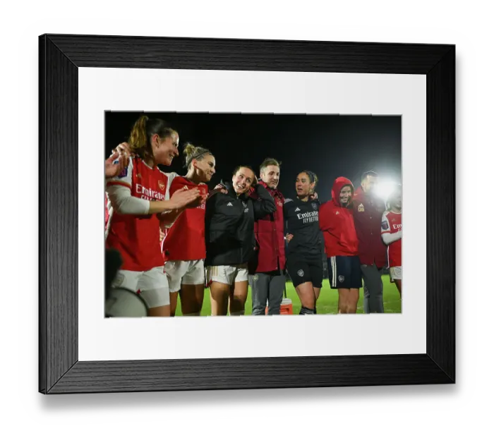 Framed Print : Arsenal v Aston Villa - FA Women's Continental Tyres League Cup Semi Final