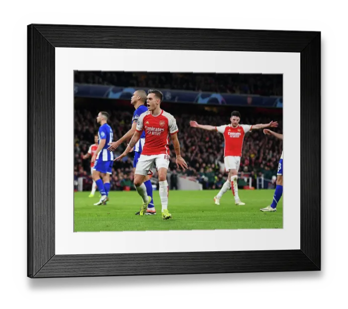 Framed Print : Arsenal FC v FC Porto: Round of 16 Second Leg - UEFA Champions League 2023 / 24