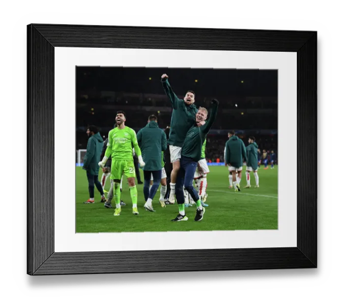 Framed Print : Arsenal FC v FC Porto: Round of 16 Second Leg - UEFA Champions League 2023 / 24
