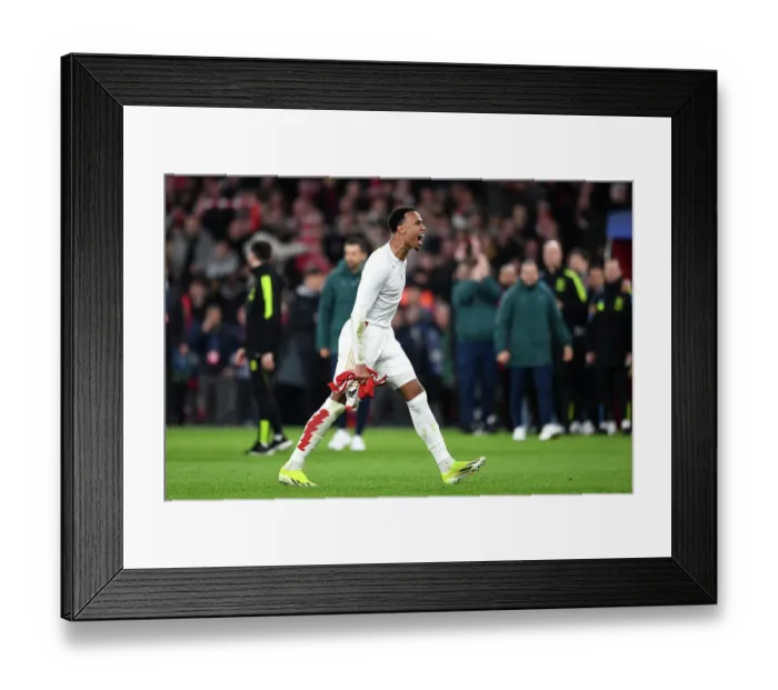Framed Print : Arsenal FC v FC Porto: Round of 16 Second Leg - UEFA Champions League 2023 / 24