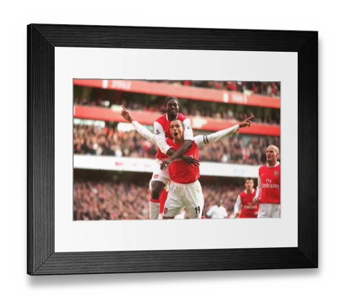 Framed Print : Gilberto and Adebayor's Penalty Goals: Arsenal's Triumph over Tottenham Hotspur 3-1 in the FA Premiership (December 2, 2006) Framed Print : Gilberto and Adebayor's Penalty Goals: Arsenal's Triumph over Tottenham Hotspur 3-1 in the FA Premiership (December 2, 2006)