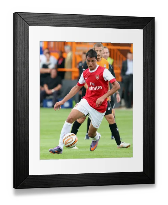 Framed Print : Arsenal's Marouane Chamakh Scores Brace in 4-0 Pre-Season Victory Over Barnet Framed Print : Arsenal's Marouane Chamakh Scores Brace in 4-0 Pre-Season Victory Over Barnet