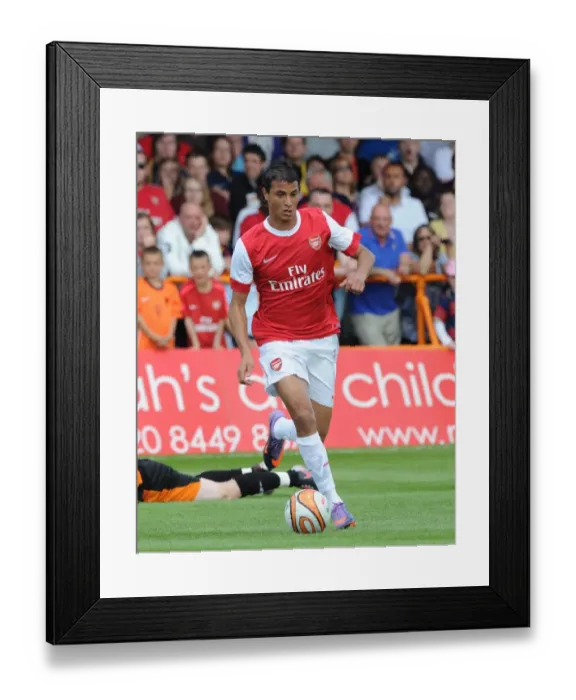 Framed Print : Arsenal's Marouane Chamakh Stars in 4-0 Pre-Season Win Over Barnet