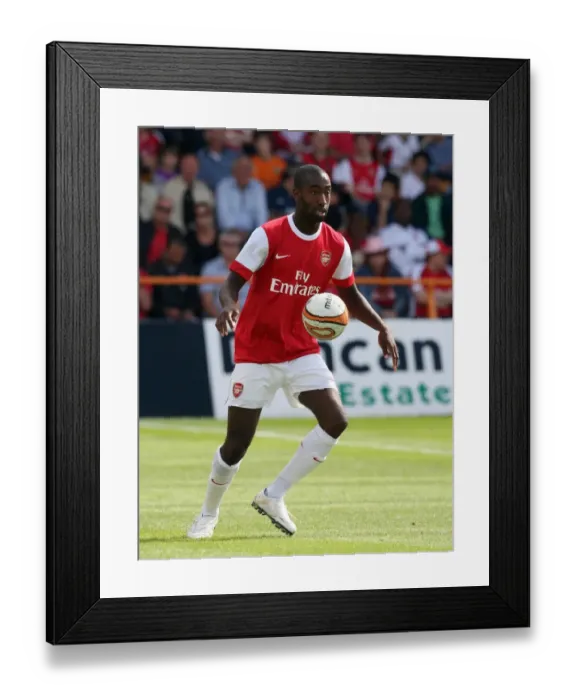Framed Print : Arsenal's Johan Djourou Shines in 4-0 Pre-Season Victory over Barnet at Underhill Framed Print : Arsenal's Johan Djourou Shines in 4-0 Pre-Season Victory over Barnet at Underhill