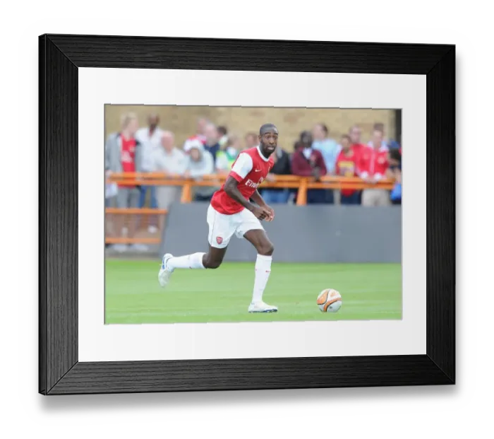 Framed Print : Arsenal's Johan Djourou Stars in 4-0 Pre-Season Win over Barnet Framed Print : Arsenal's Johan Djourou Stars in 4-0 Pre-Season Win over Barnet